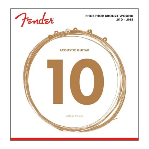 Encordado Guit Acustica Fender 60xl Bronce Fosforado 010-048