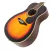 Guitarra Acustica Vintage V300 Flok con Funda Vintage Sunburst