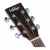 Guitarra Acustica Vintage V300 Flok con Funda Vintage Sunburst