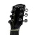 Guitarra Electroacustica Washburn Wa45ce Bk Mini Jumbo color Negra