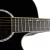 Guitarra Electroacustica Washburn Wa45ce Bk Mini Jumbo color Negra