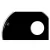 Parche Remo Asia EN-1026-ES 26_ Ebony Sound-Hole Negro p/Bombo