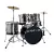 Bateria Dixon Riot RT522 5 Cuerpo Completa c/Banqueta Gun Metal
