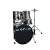 Bateria Dixon Riot RT522 5 Cuerpo Completa c/Banqueta Gun Metal