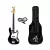 Bajo Electrico Aston Reed EBS100-20 Tipo Jazz Bass Con Funda y Cable - Negro - comprar online