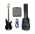 Combo Bajo Squier Affinity Y Amplificador Fender Rumble 15 Watts + Funda y Cable - Negro