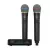 Sistema Microfono Behringer Ulm302mic Inalambrico Doble Negro