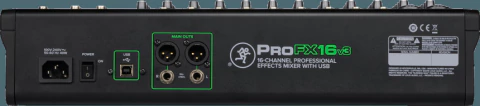 Consola Mackie PROFX16V3 Mixer 16 canales USB Efectos PRO