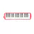 Imagen de Flauta melodica Lincoln Winds ME32S-SB-P 32 notas con funda Rosa