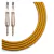Cable instrumento KWC 203 Iron 1/4 Plug a 1/4 Plug mallado 3 mts Color Amarillo - Baires Rocks - Instrumentos Musicales y Audio e Iluminación Profesional
