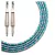 Cable instrumento KWC 207 Iron 1/4 Plug a 1/4 Plug mallado 6 mts Color Celeste - tienda online