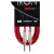 Cable instrumento KWC 207 Iron 1/4 Plug a 1/4 Plug mallado 6 mts Color Rojo