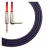Cable instrumento KWC 222 Iron 1/4 Plug a 1/4 Plug Ang mallado 3 mts Color Violeta