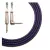Cable instrumento KWC 222 Iron 1/4 Plug a 1/4 Plug Ang mallado 3 mts Color Violeta