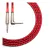 Cable instrumento KWC 222 Iron 1/4 Plug a 1/4 Plug Ang mallado 3 mts Color Rojo
