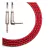 Cable instrumento KWC 222 Iron 1/4 Plug a 1/4 Plug Ang mallado 3 mts Color Rojo