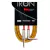 Cable instrumento KWC 223 Iron 1/4 Plug a 1/4 Plug Ang mallado 6 mts color Amarillo