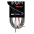 Cable instrumento KWC 223 Iron 1/4 Plug a 1/4 Plug Ang mallado 6 mts color Arlequin blanco y negro - comprar online