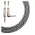 Cable instrumento KWC 223 Iron 1/4 Plug a 1/4 Plug Ang mallado 6 mts color Arlequin blanco y negro - tienda online