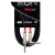Cable instrumento KWC 223 Iron 1/4 Plug a 1/4 Plug Ang mallado 6 mts color Negro