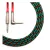 Cable instrumento KWC 223 Iron 1/4 Plug a 1/4 Plug Ang mallado 6 mts color Verde - Baires Rocks - Instrumentos Musicales y Audio e Iluminación Profesional
