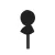 Mallet Negro Remo Asia 16-0140-70 40mm Cabeza de goma