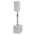 Soporte de bafle Gator GFW-ID-SPKR-SP ajustable con piston accionado Negro