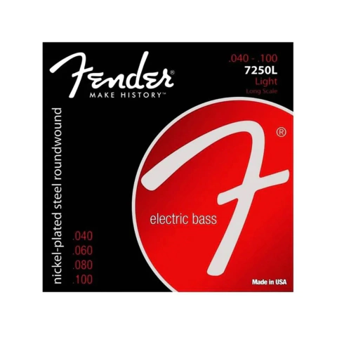 Encordado Bajo Electrico Fender 7250L Nickel Plated 040-100