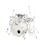Bateria Pearl Decade Maple Bombo De 22 C: White Satin