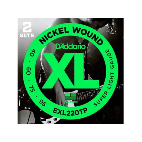 ProPack 2 Encordado p/Bajo Daddario EXL220-TP 040-095