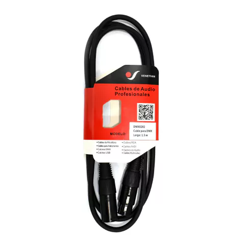 Cable DMX Lighting Venetian DMX0202 XLR - XLR 1.5 mts