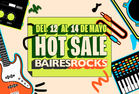 Banner de Baires Rocks - Instrumentos Musicales y Audio e Iluminación Profesional