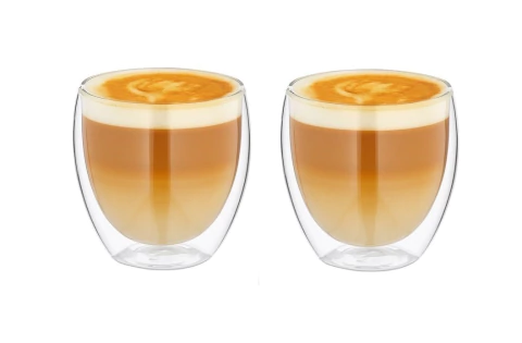 SET X2 VASOS TINA 250ML DOBLE PARED VIDRIO - comprar online