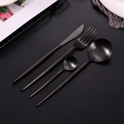 SET 24 CUBIERTOS - NORDIC NEGRO - comprar online