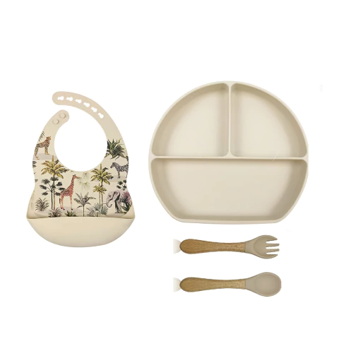 PLATO TRIPLE CREMA + BABERO SELVA - comprar online