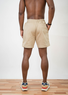 WALK SHORTS SARJA - CAQUI - Volk Confecções | Peças lisas à pronta entrega