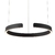 Colgante Toluca-s negro led 50w luz calida 60 cm de diametro