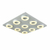 Plafon decorativo venice blanco dimerizable 60w