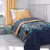 Acolchado 1 1/2 Pl+ Sabanas + Cortinas Mundo Silvestre