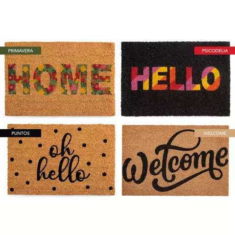 Alfombra ambiente Fibra de coco Modern 60 x 40 cm