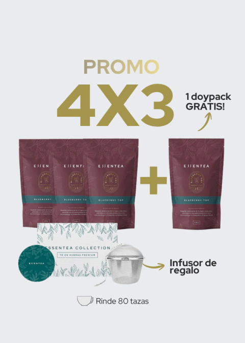 4X3 - Colección Blueberry Top x3 + Infusor de regalo