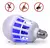 Lampara foco luz led con mata mosquitos insectos 2 en 1