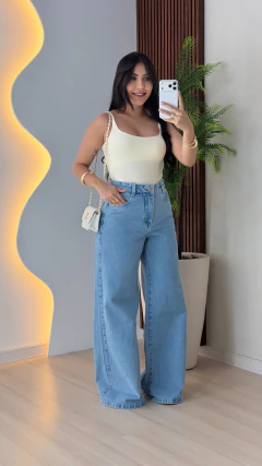 Calça Jeans Wide Leg Max
