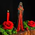 Pomba Gira Rosa Caveira (D) 23 cm - Umbanda Candomble - loja online