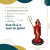 Pomba Gira Capuz (R) (V) 25 cm - Resina - Umbanda Candomble - Studio Orion Artigos Religiosos