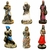 Kit 7 Mini Orixás 10 cm - Resina - Umbanda Candomble