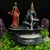 Incensário Cascata Rosa Caveira (V) - Resina - Umbanda Candomble - comprar online