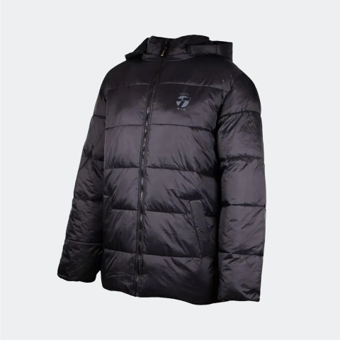 Campera Topper Puffer Mid Length Unisex Negro