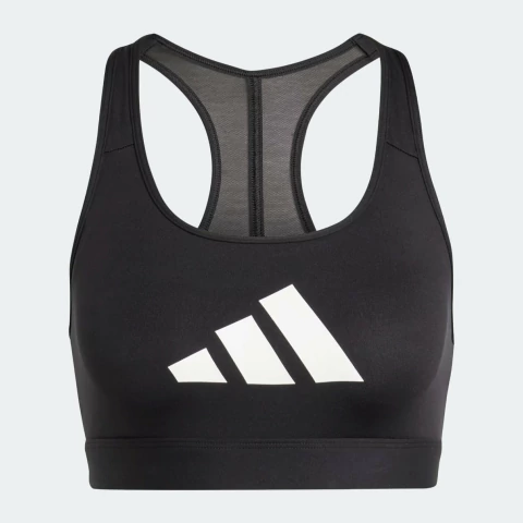 Top Deportivo Powerreact Big Logo Estampado Negro - comprar online
