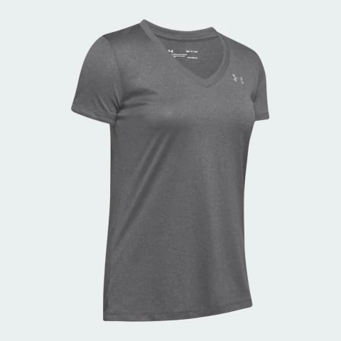 Remera Under Armour Tech Ssv Mujer Gris